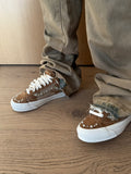 COCO BROWN PEARLISED VANS